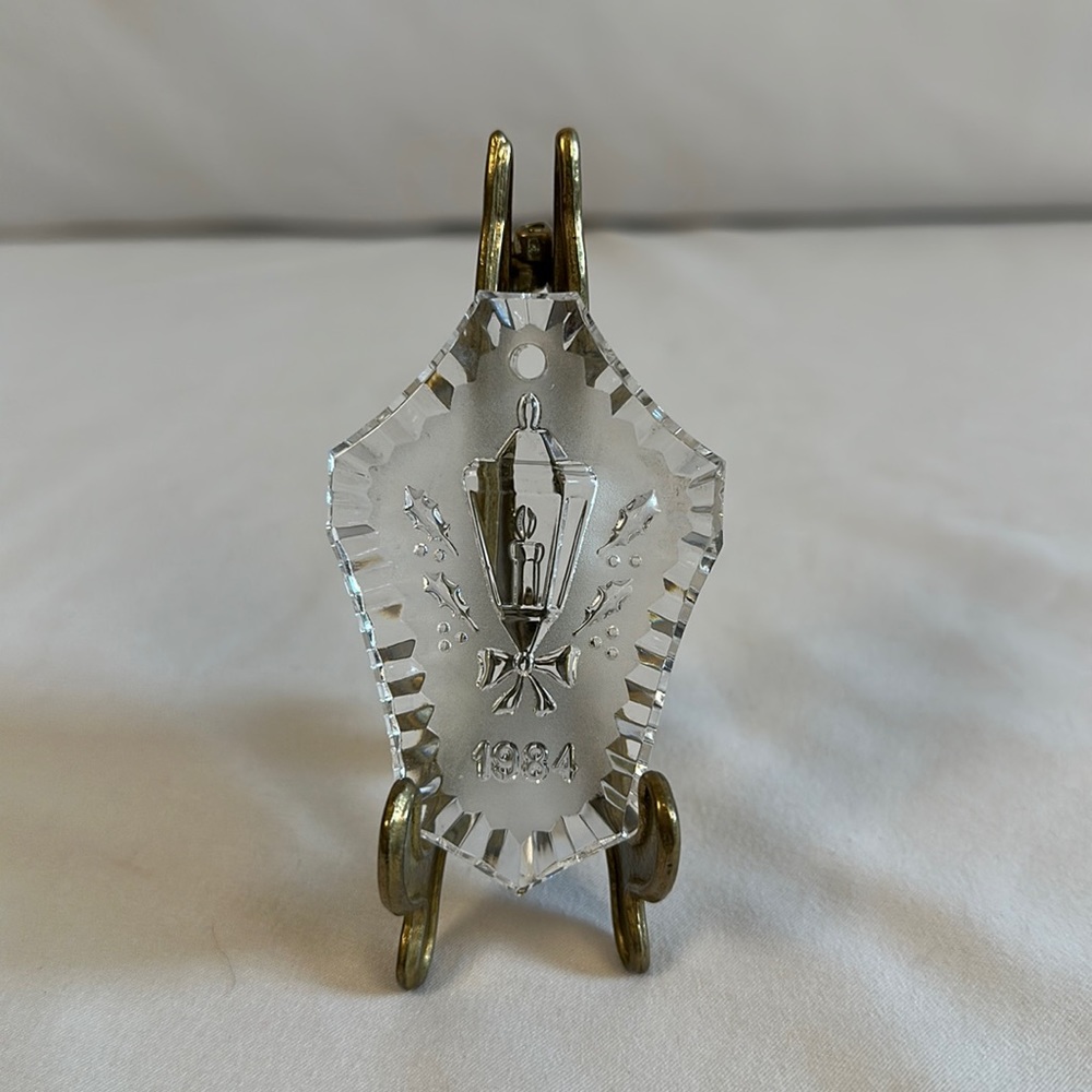 WATERFORD CRYSTAL 1984 LANTERN CHRISTMAS ORNAMENT